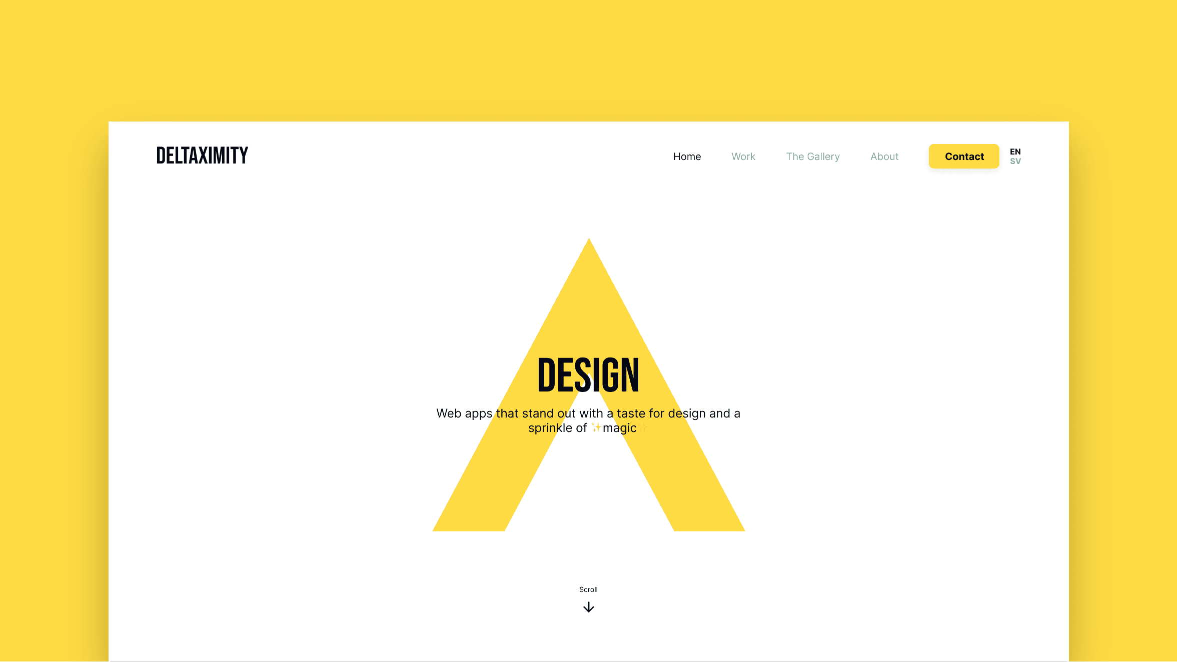 Prototype design of the 3rd iteration of my portfolio website